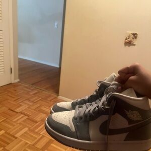 Nike Gray and White Women's Sneakers